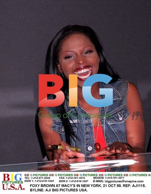 Foxy Brown at Macy's in NY
