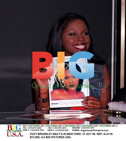 Foxy Brown at Macy's in NY