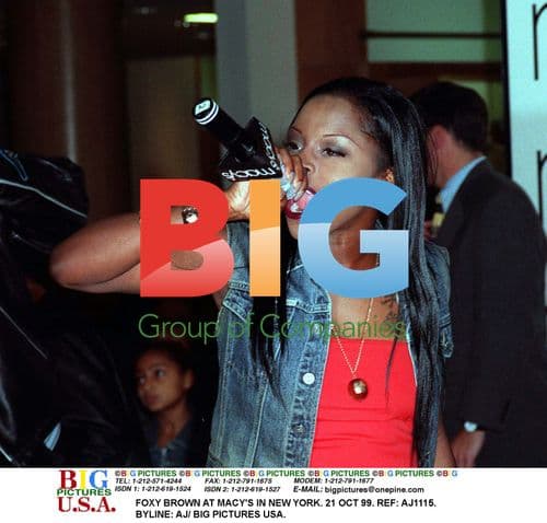 Foxy Brown at Macy's in New York