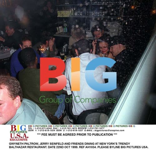GWYNETH PALTROW and JERRY SEINFELD at BALTHAZAR