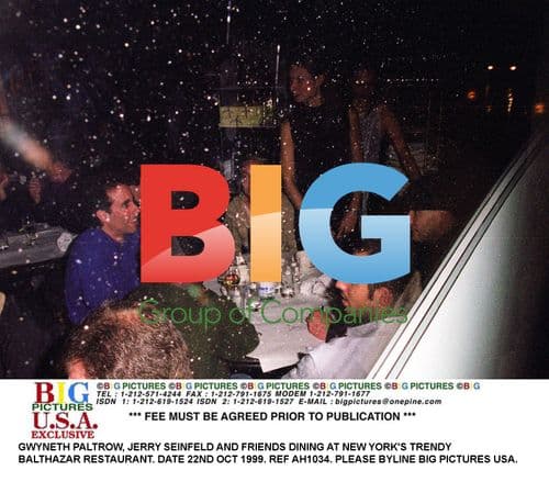 Gwyneth Paltrow and Jerry Seinfeld dining at Balthazar