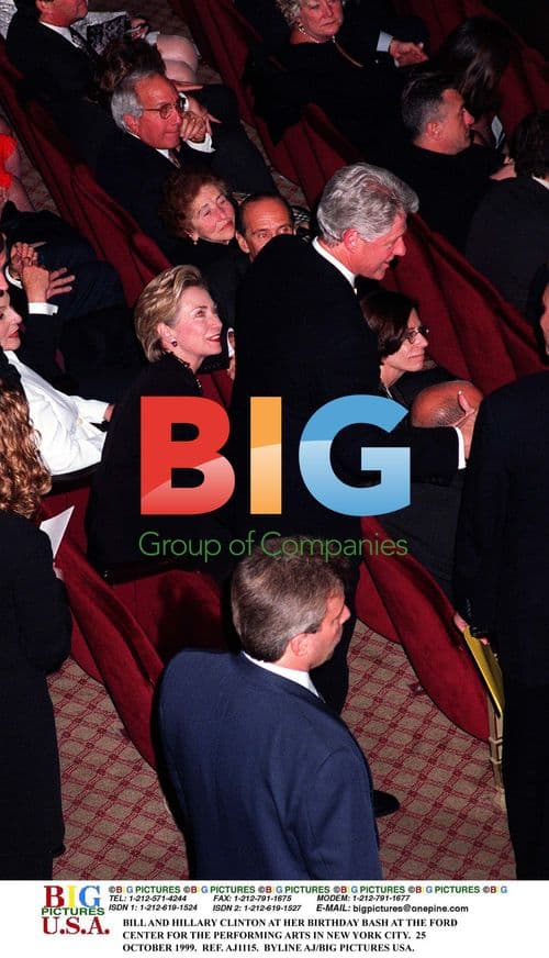 Bill and Hillary Clinton at Birthday Bash