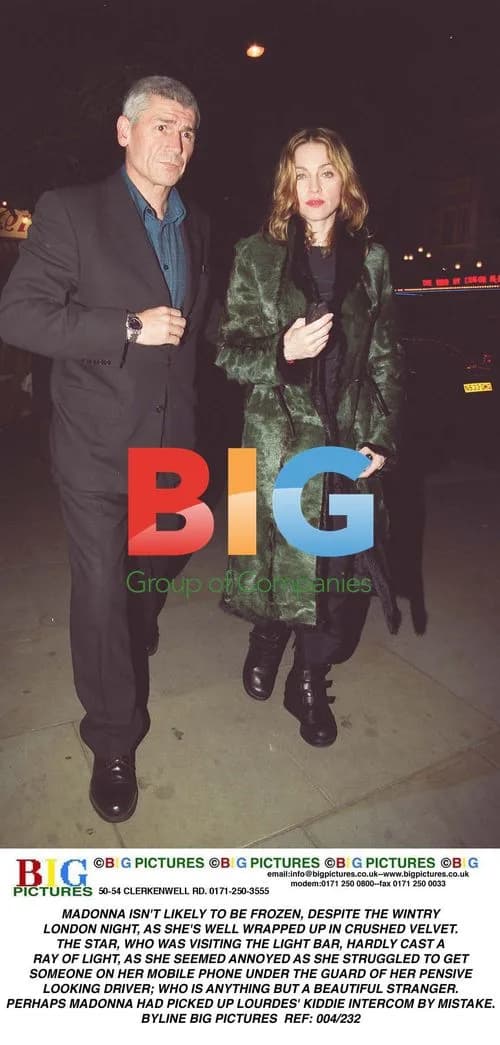 Madonna Frustrated on Phone in London