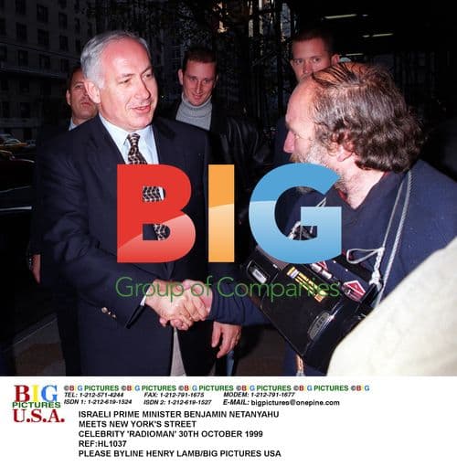 PM Netanyahu Meets NYC "Radioman"