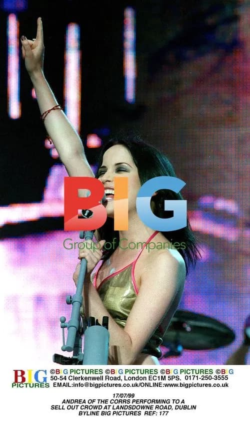 ANDREA OF THE CORRS PERFORMING IN DUBLIN