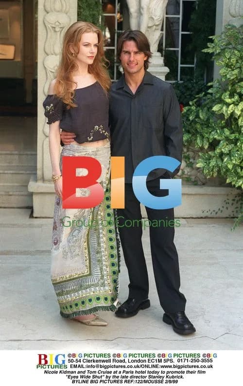 Nicole Kidman and Tom Cruise promote 'Eyes Wide Shut'