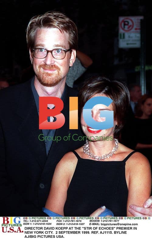 Director David Koepp and Wife at "Stir of Echoes" Premiere