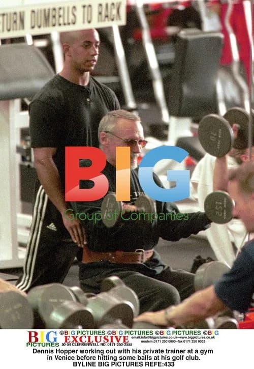 Dennis Hopper's pre-golf gym session