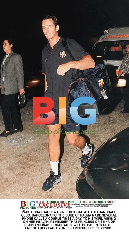 Iaki Urdangarin in Portugal with Barcelona FC