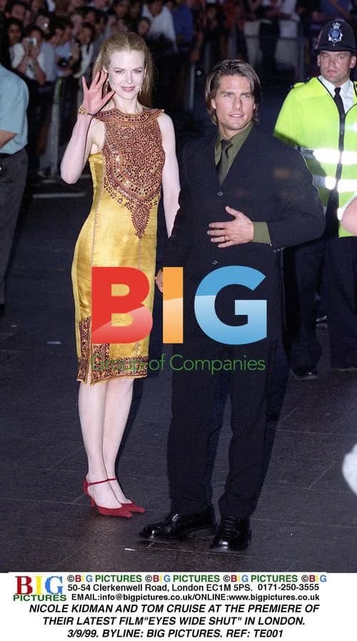 Nicole Kidman and Tom Cruise at 'Eyes Wide Shut' Premiere