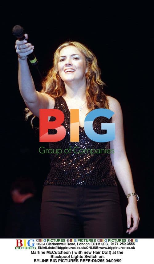 Martine McCutcheon at Blackpool Lights Switch On