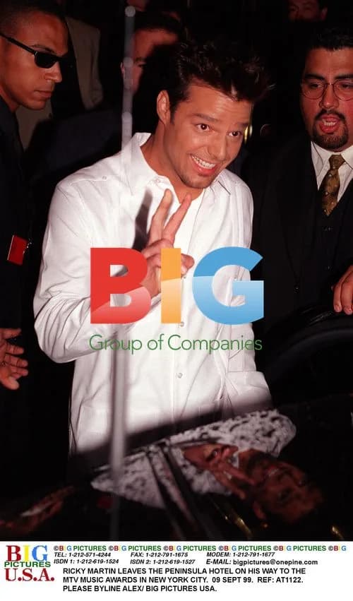 Ricky Martin Leaves Hotel for MTV Awards