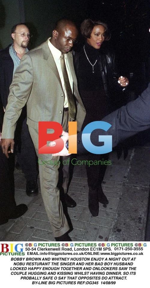 Bobby Brown and Whitney Houston at Nobu