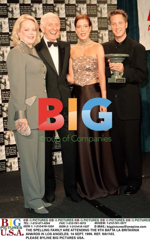 Spelling Family Attend Britannia Awards