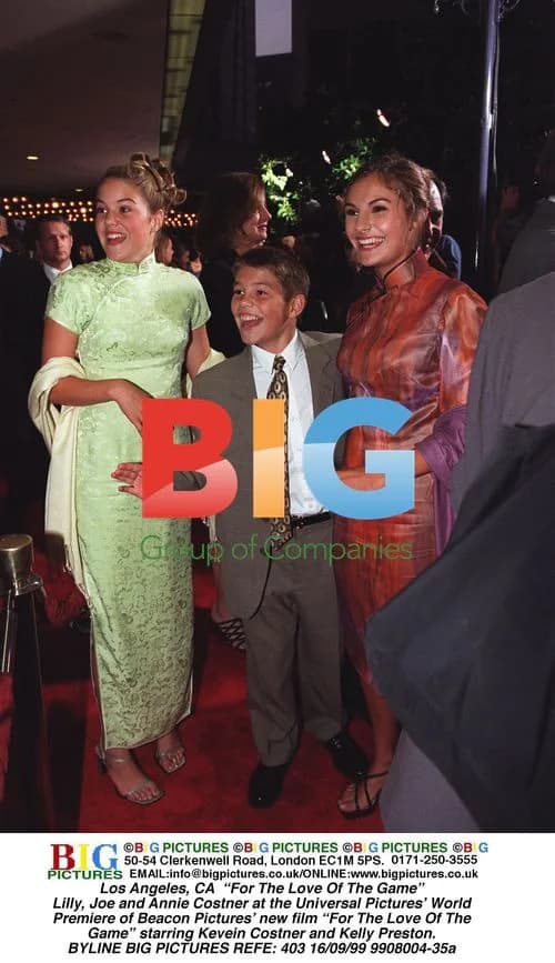 Costner Family at 'For the Love of the Game' Premiere