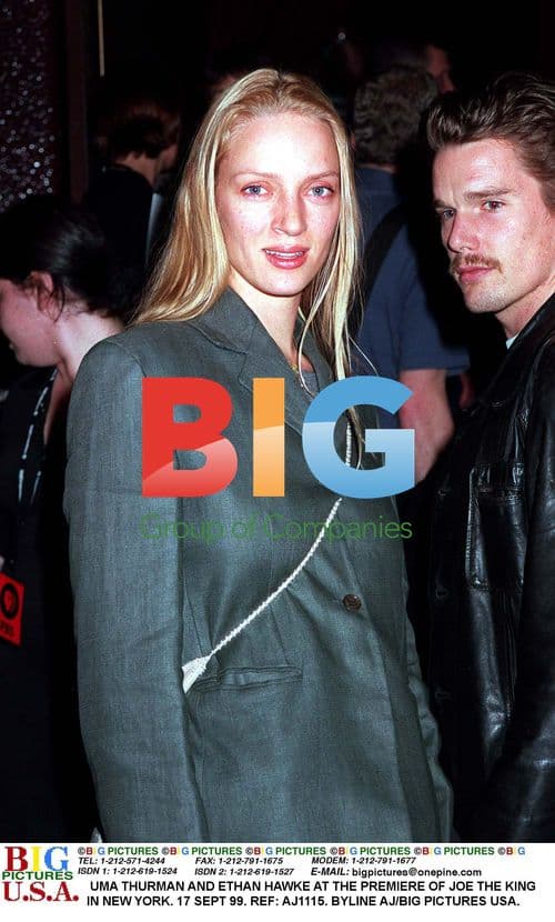 UMA THURMAN AND ETHAN HAWKE at JOE THE KING premiere