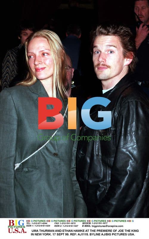 Uma Thurman and Ethan Hawke at "Joe the King" Premiere