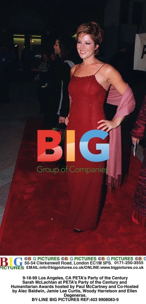 Sarah McLachlan at PETA Awards in LA