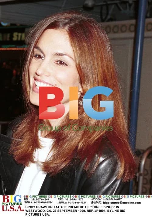 Cindy Crawford at "Three Kings" Premiere
