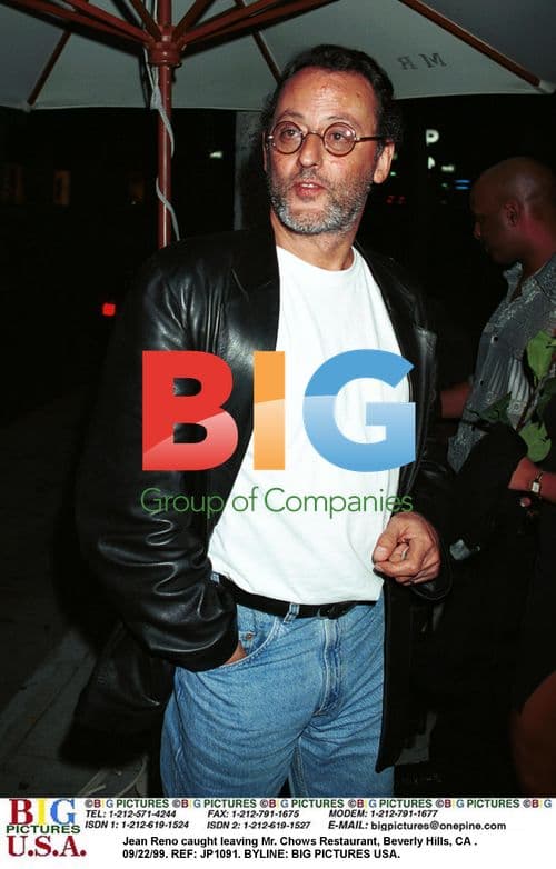 Jean Reno Leaving Mr. Chows in Beverly Hills