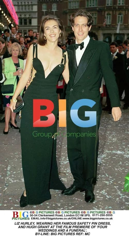 Liz Hurley and Hugh Grant at 'Four Weddings' Premiere