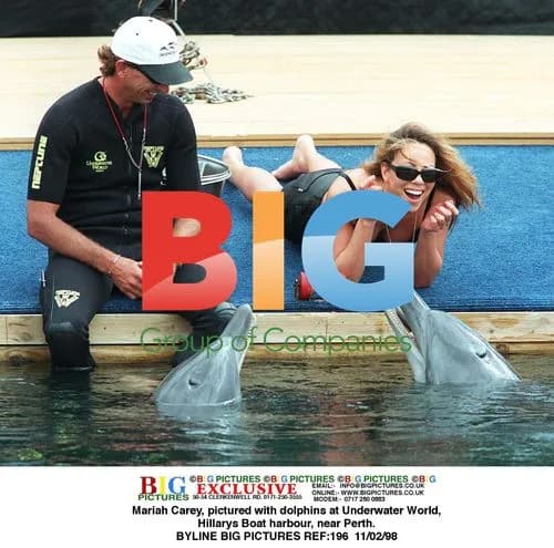 Mariah Carey with Dolphins in Perth