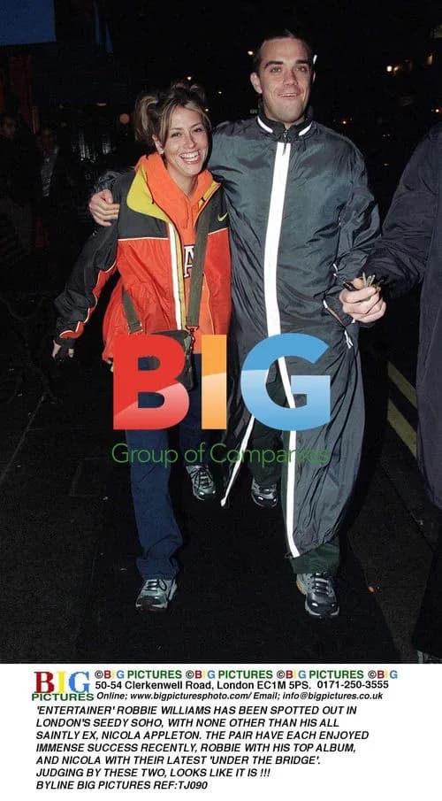 Robbie Williams and Nicole Appleton Spotted in Soho