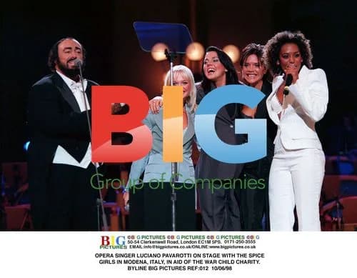 Pavarotti and Spice Girls Perform for War Child