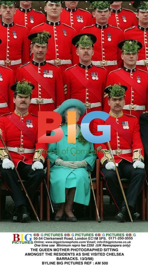 The Queen Mother at Chelsea Barracks