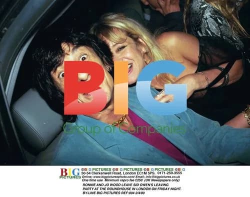 Ronnie and Jo Wood at Sid Owen's Farewell Party