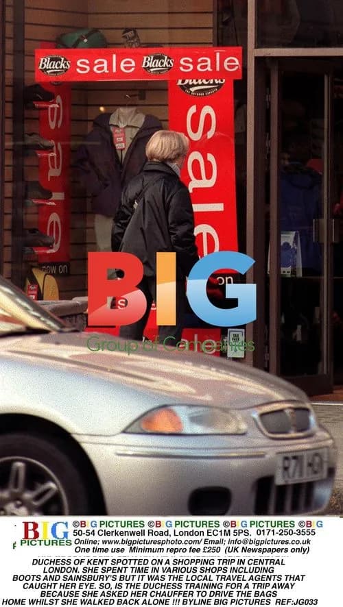 Duchess of Kent Goes Shopping in London