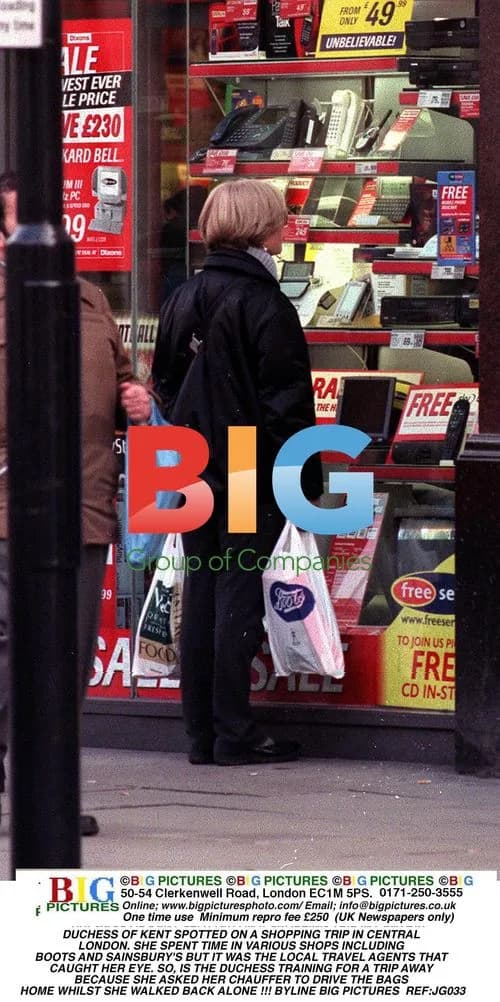 Duchess of Kent Shopping in London