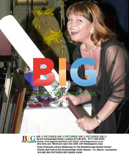 Vicky Entwistle at Breakthrough Breast Cancer Charity Ball