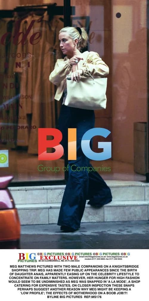 Meg Matthews Spotted Shopping in Knightsbridge