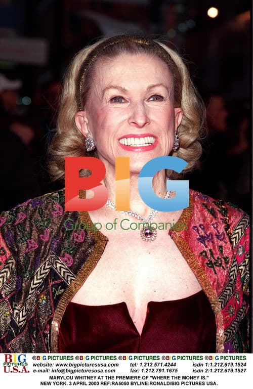 Marylou Whitney at "Where The Money Is" Premiere