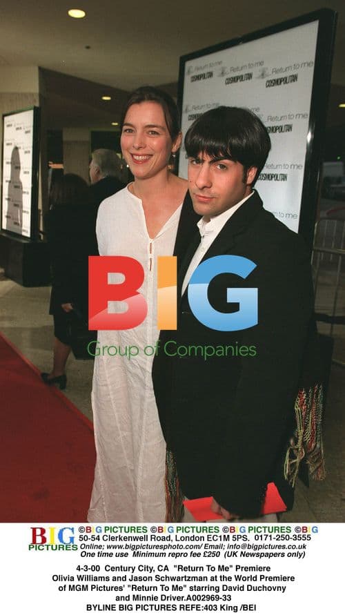 "Return To Me" Premiere with Olivia Williams and Jason Schwartzman