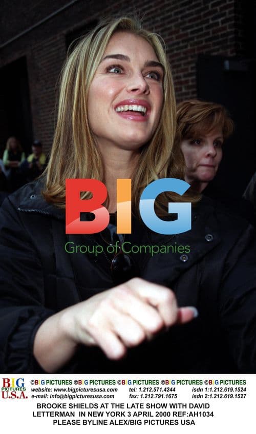 Brooke Shields at the Late Show with David Letterman