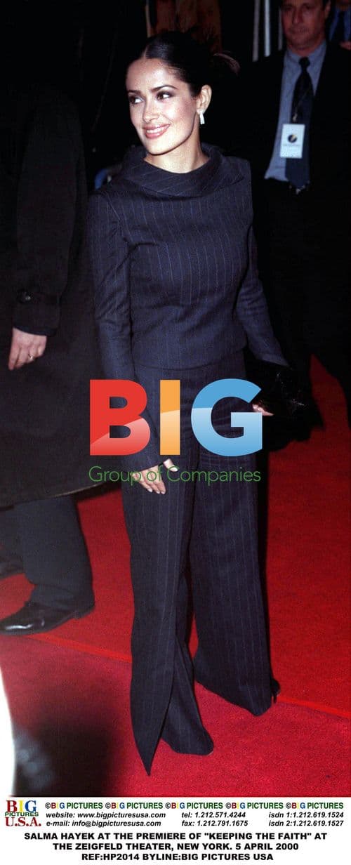 SALMA HAYEK AT "KEEPING THE FAITH" PREMIERE