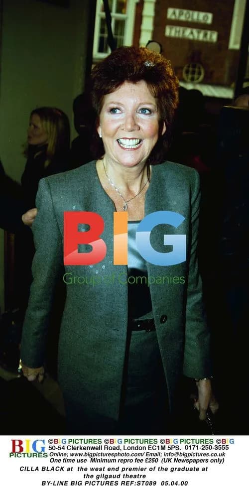 Cilla Black at The Graduate premiere