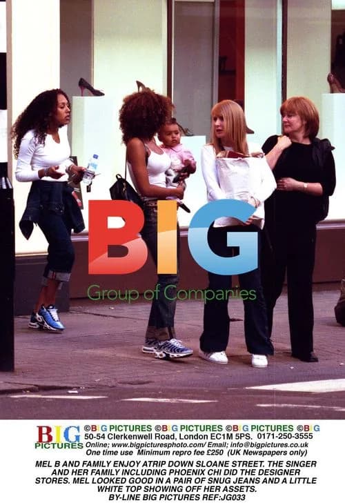 Mel B and Family Shop on Sloane Street