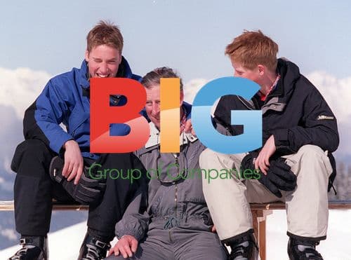 Prince Charles on holiday with sons in Klosters