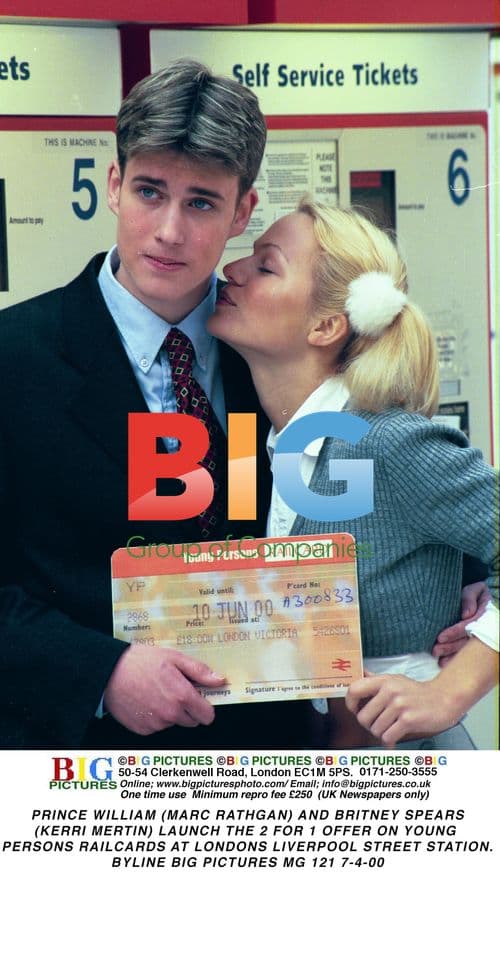 Prince William and Britney Spears launch rail card offer