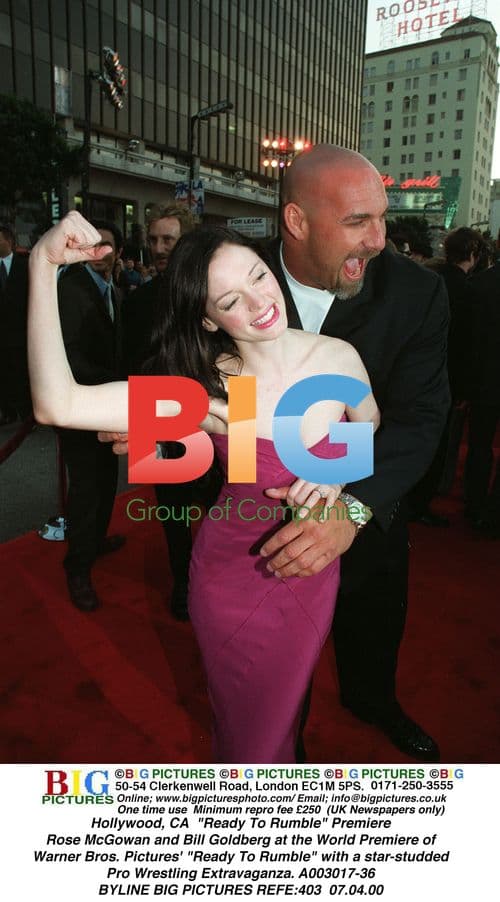 "Ready To Rumble" Premiere with Rose McGowan and Bill Goldberg