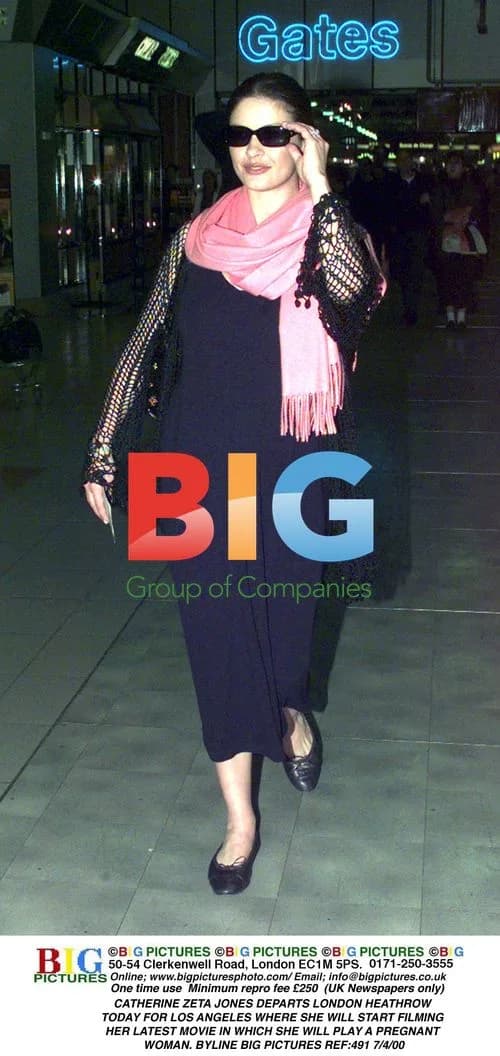 Catherine Zeta-Jones Departs London for LA
