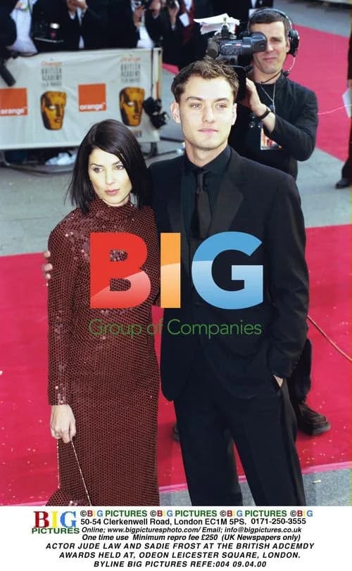 Jude Law and Sadie Frost at British Academy Awards