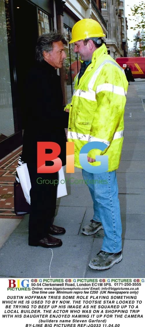 Dustin Hoffman Plays Act on London Shopping Trip