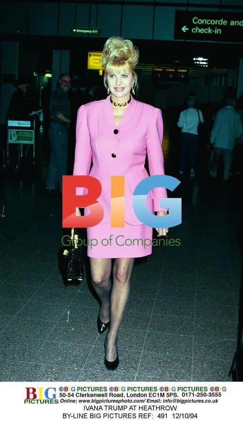 Ivana Trump at Heathrow