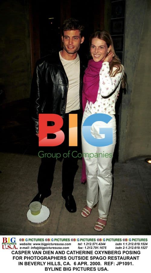 Casper Van Dien and Catherine Oxynberg at Spago