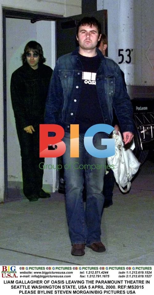 Liam Gallagher of Oasis Leaving Paramount Theatre