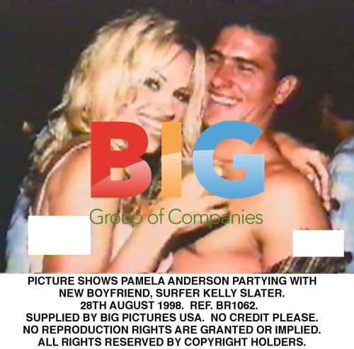 Pamela Anderson Parties with Boyfriend Kelly Slater